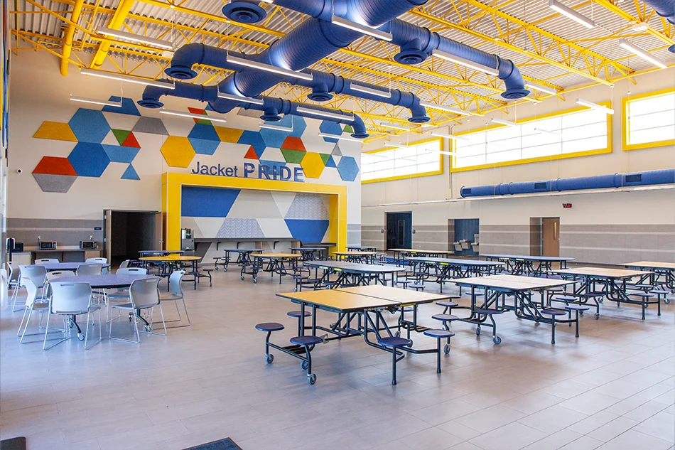 A school lunchroom