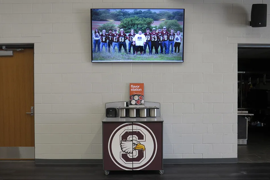 A coffee cart at Sayre schools