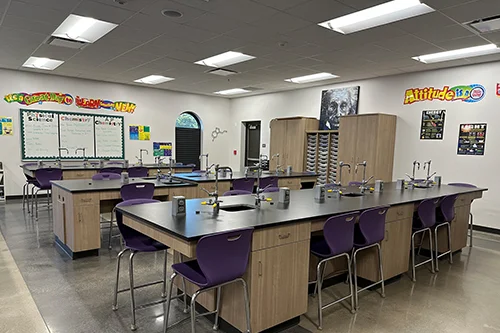 A school science lab